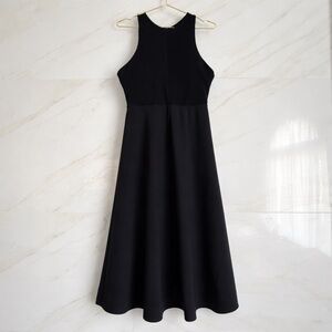 EUC Athleta Black Winoma Midi Dress Pockets & Built In Bra